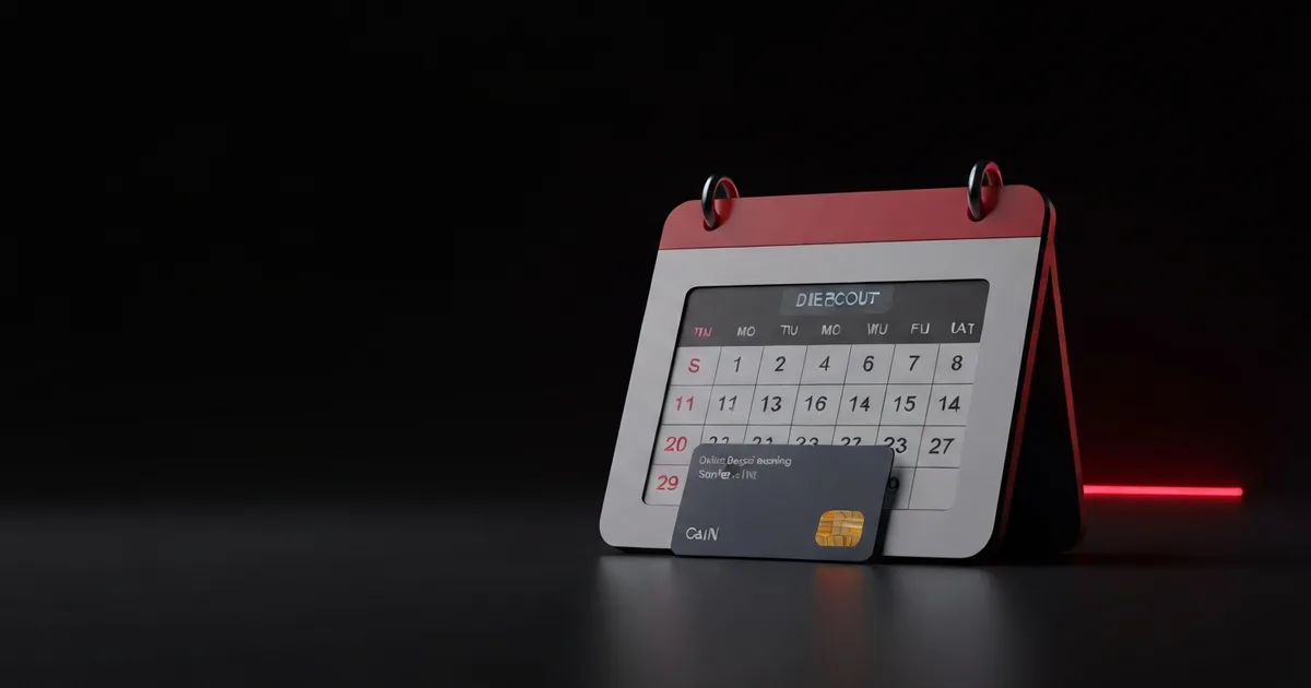 A calendar time slot locking shut, held by a deposit paid through card checkout — online deposit booking in Service VIN.